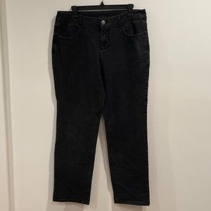 straight leg black jeans from Faded Glory